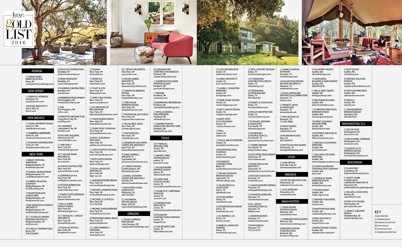 Luxe. Gold List — page 1